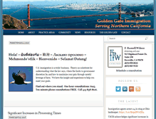 Tablet Screenshot of goldengateimmigration.com